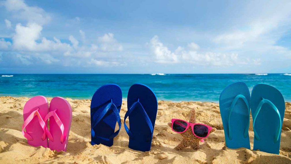 beach flip flops